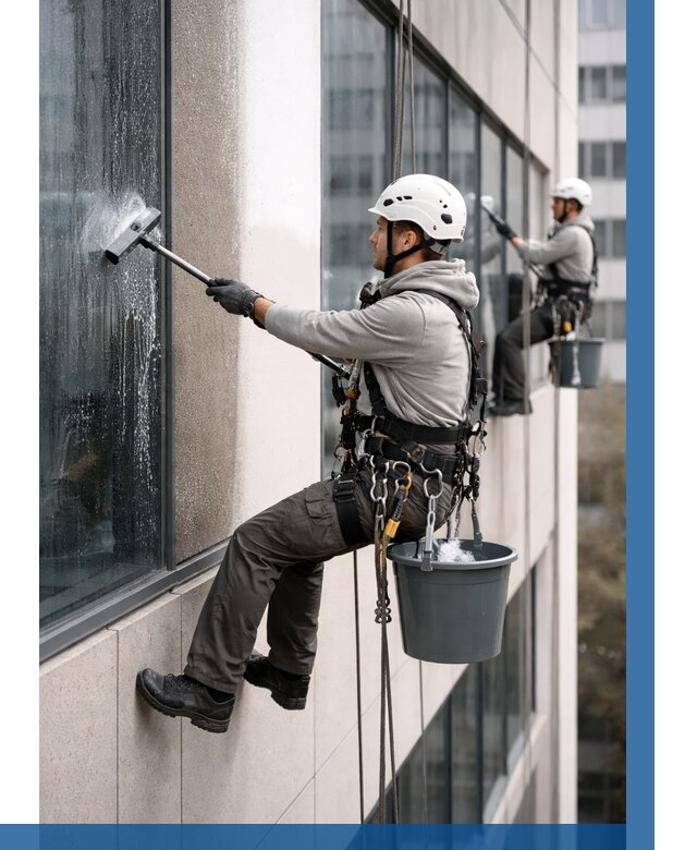 Мойка фасадов зданий в Химках под ключ от 363 р. | ВЫСОТНИК-Хмк