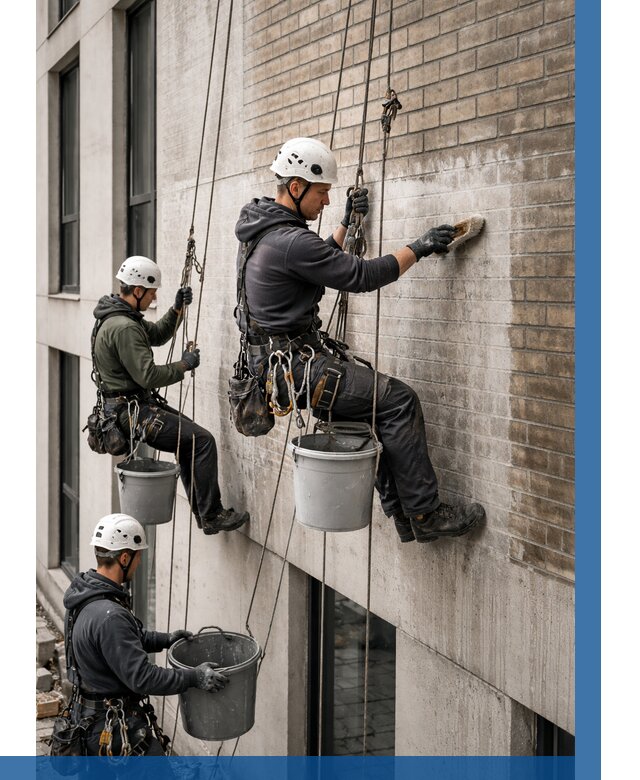 Удаление высолов с фасада в Химках от 259 р. | ВЫСОТНИК-Хмк