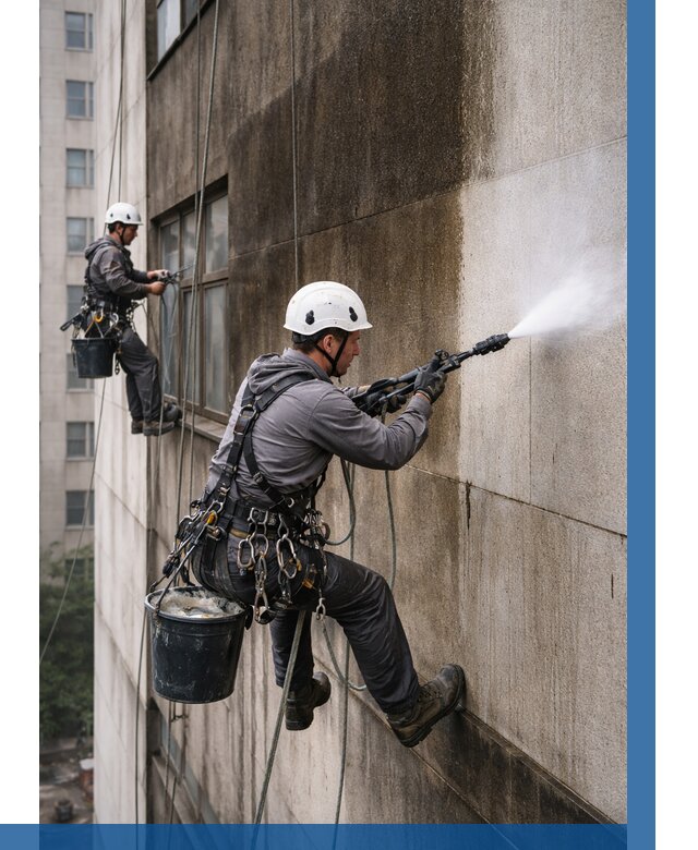 Очистка фасада от копоти в Химках от 259 р. | ВЫСОТНИК-Хмк