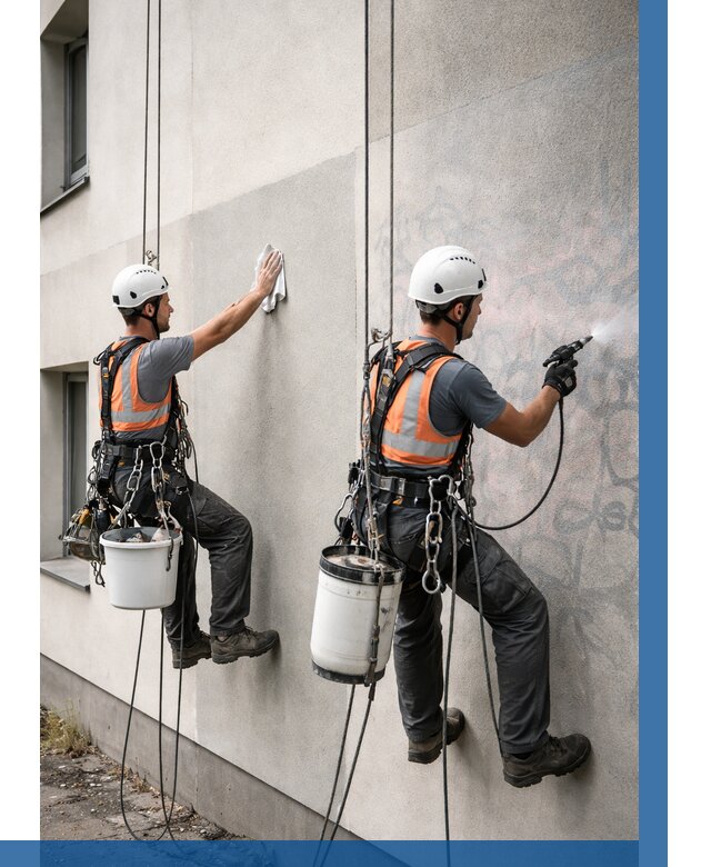 Антиграффити покрытие фасада в Химках от 622 р. | ВЫСОТНИК-Хмк