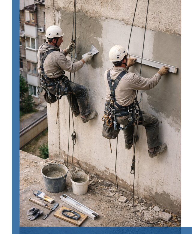 Комплексный ремонт штукатурного фасада с гарантией в Химках