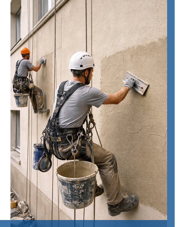 Декоративная штукатурка фасада в Химках от 1244 р. | ВЫСОТНИК-Хмк