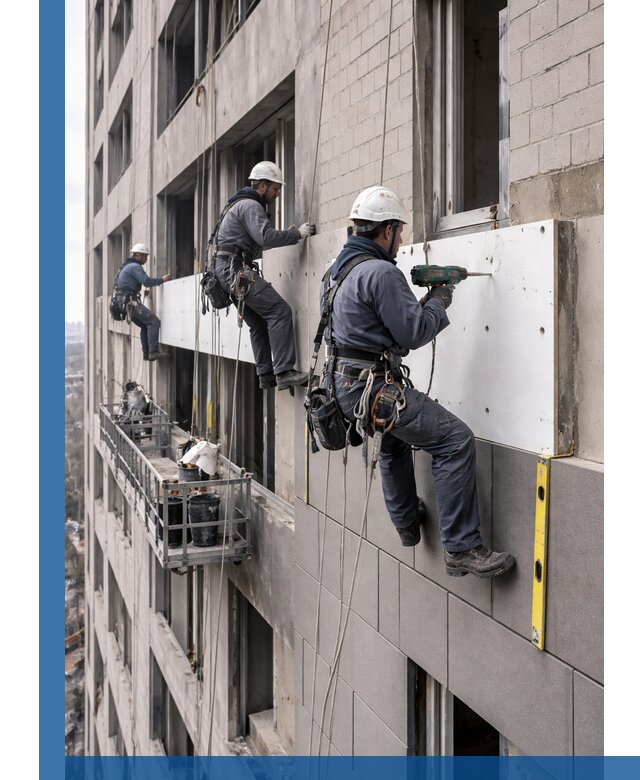 Монтаж фасадных термопанелей высокого качества в Химках