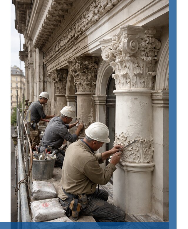 Реставрация фасадной лепнины в Химках от 2592 р. | ВЫСОТНИК-Хмк