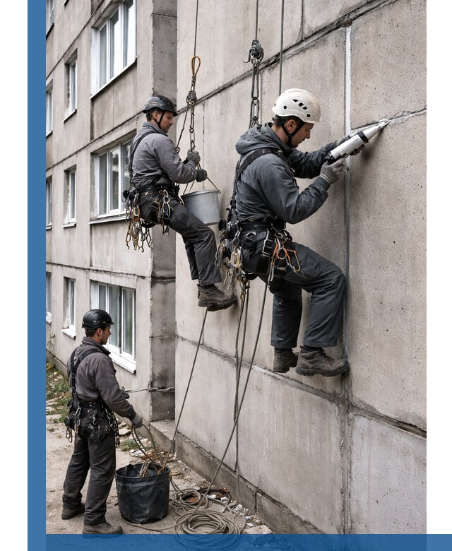 Герметизация межпанельных швов в Химках с гарантией герметичности