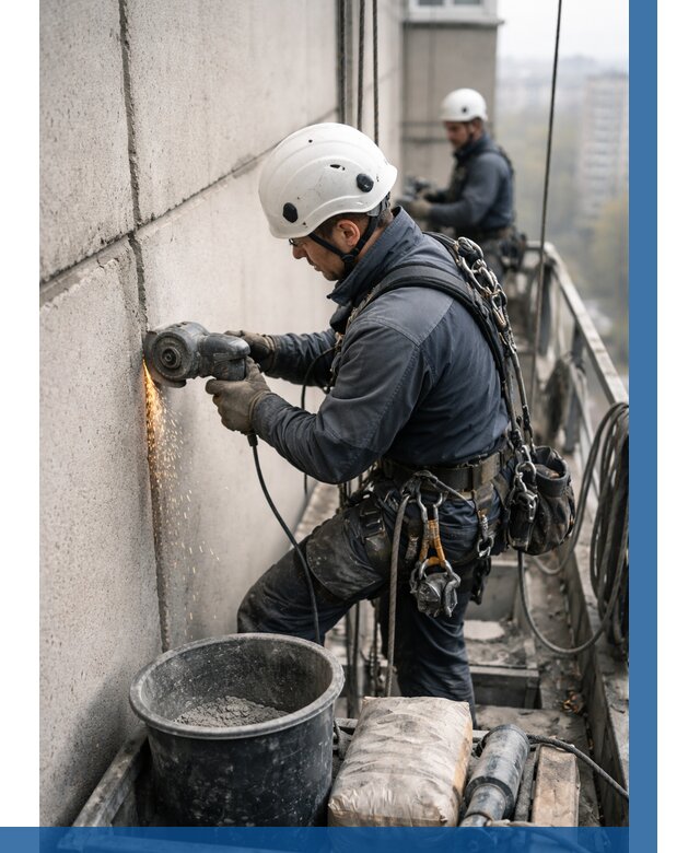 Штробление межпанельных швов в Химках от 1244 р. | ВЫСОТНИК-Хмк