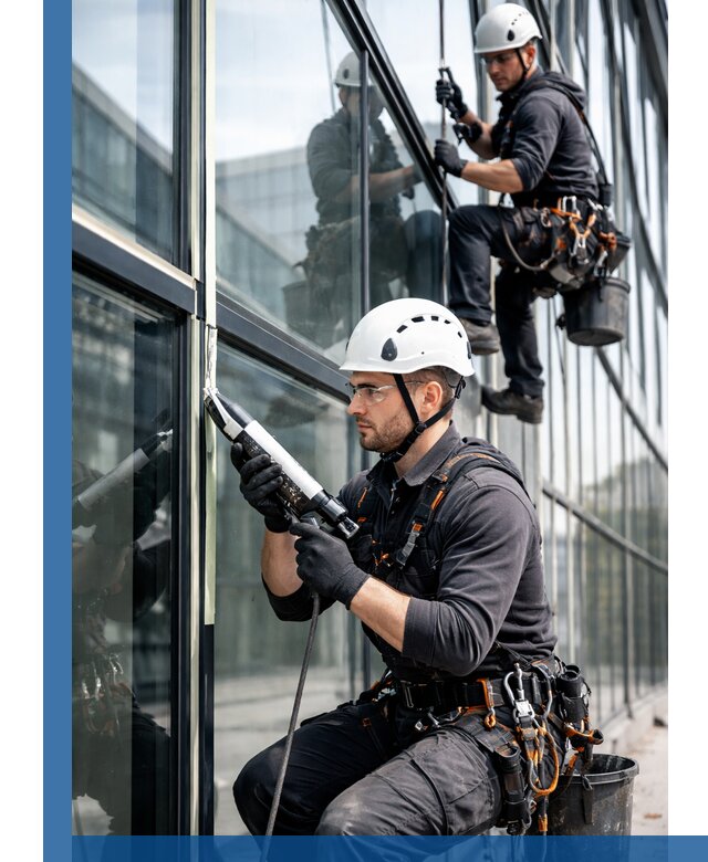 Герметизация витражных швов в Химках для зданий и фасадов