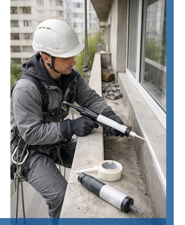 Герметизация швов лоджии в Химках от 4665 р. | ВЫСОТНИК-Хмк