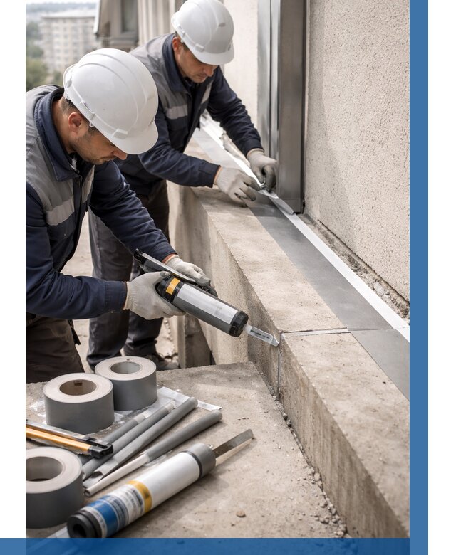 Герметизация примыкания балкона в Химках от 4665 р. | ВЫСОТНИК-Хмк