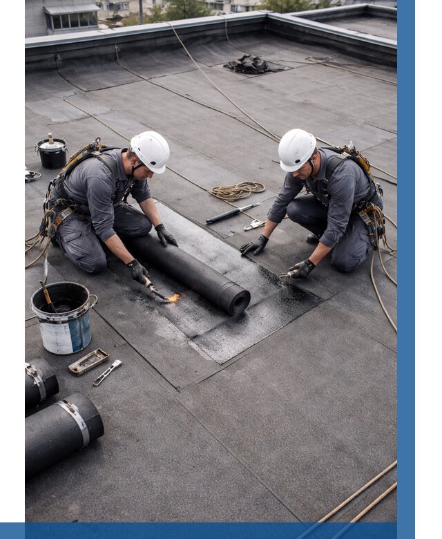 Ремонт мягкой кровли под ключ в Химках от 726 р. | ВЫСОТНИК-Хмк