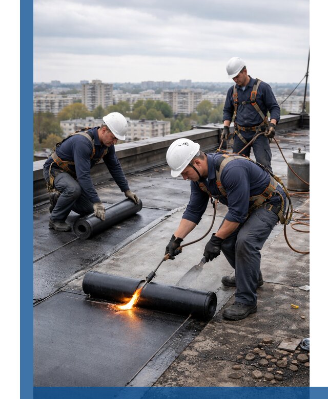 Ремонт наплавляемой кровли в Химках качественно и надежно