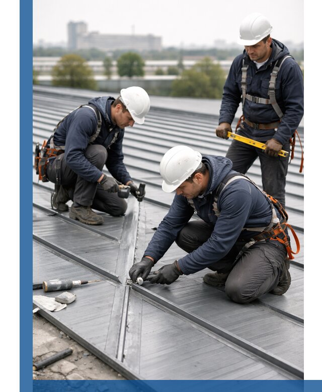 Ремонт фальцевой кровли в Химках срочно и качественно