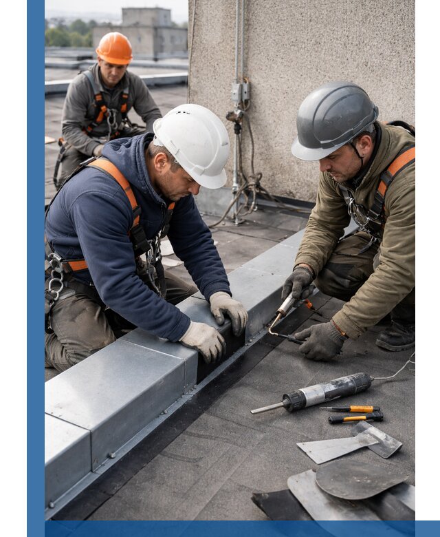 Ремонт кровельных примыканий в Химках профессионально