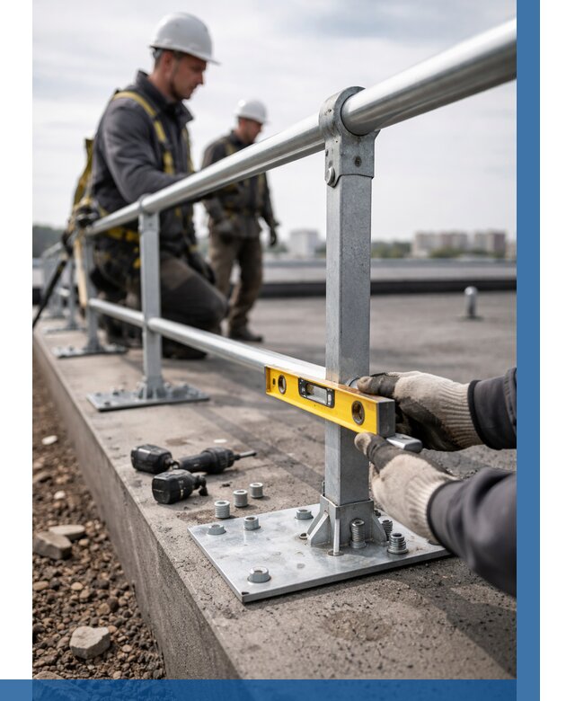 Монтаж кровельного ограждения в Химках от 1244 р. | ВЫСОТНИК-Хмк