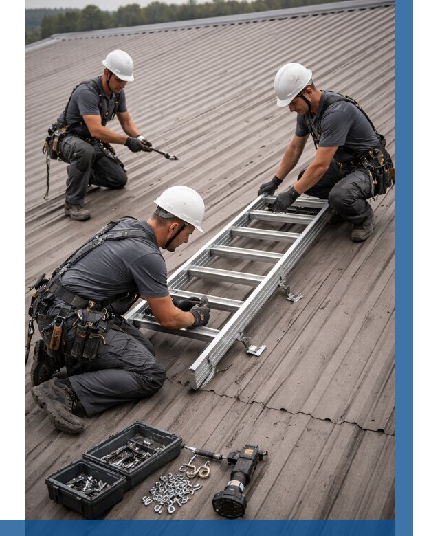 Монтаж кровельной лестницы в Химках от 4665 р. | ВЫСОТНИК-Хмк