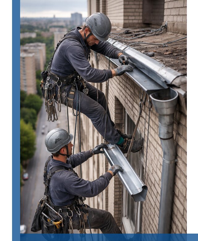 Ремонт водосточных желобов в Химках, быстро и качественно