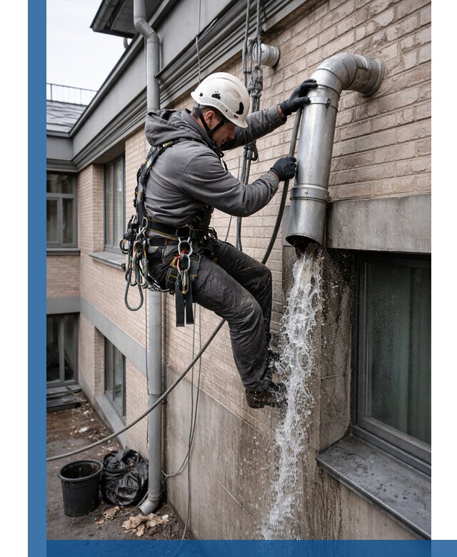 Профессиональная прочистка водосточных труб в Химках с гарантией