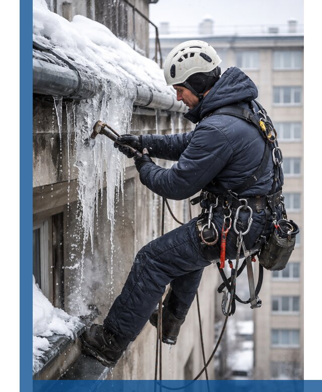 Удаление наледи и чистка водостоков в Химках оперативно и безопасно