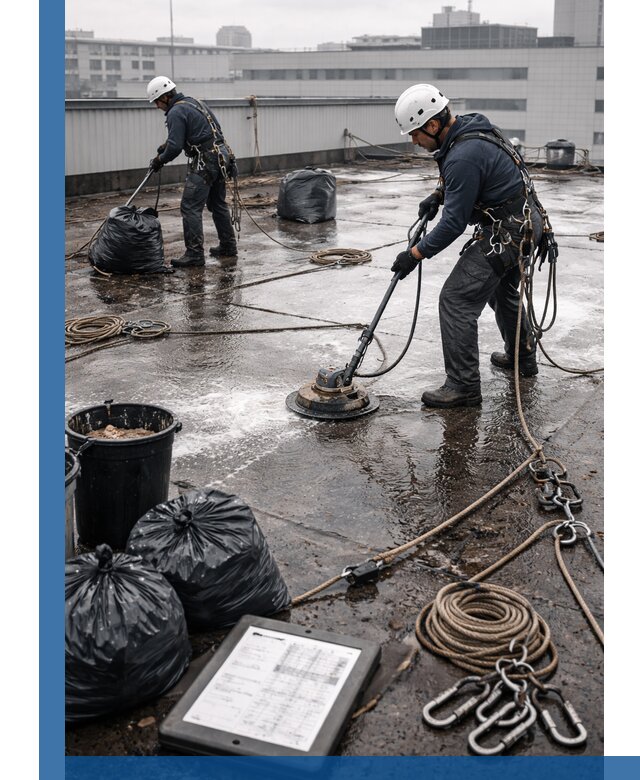 Плановая очистка кровли по графику в Химках для безопасности