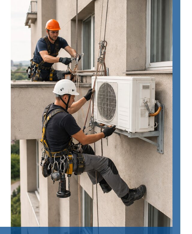 Монтаж внешнего блока кондиционера в Химках от 6739 р. | ВЫСОТНИК-Хмк