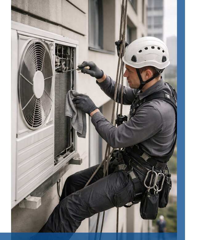 Обслуживание внешнего блока кондиционера в Химках от 2799 р.ВЫСОТНИК-Хмк