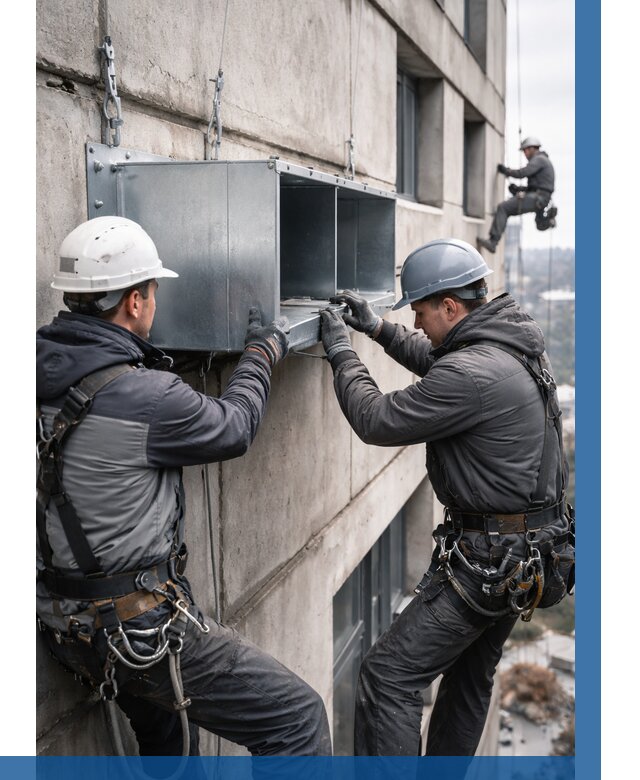 Монтаж вентиляционных коробов в Химках от 3110 р. | ВЫСОТНИК-Хмк