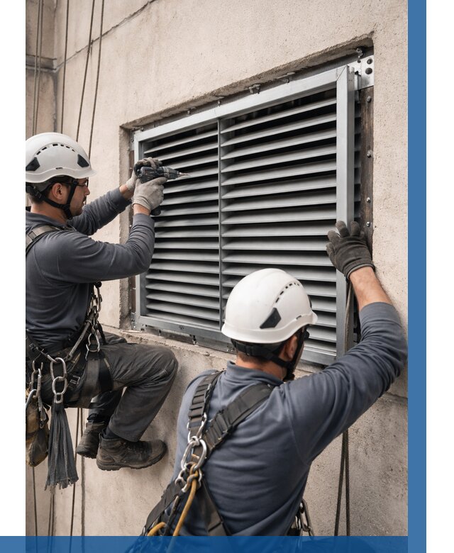 Монтаж вентиляционных решеток в Химках от 4665 р. | ВЫСОТНИК-Хмк