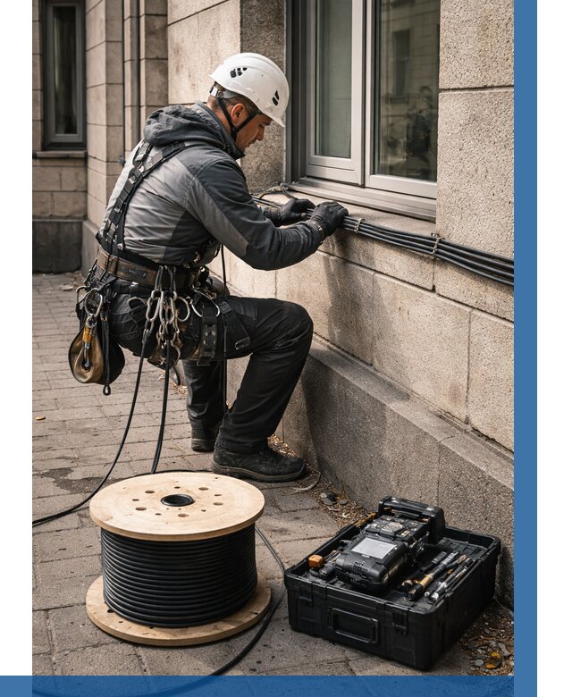 Прокладка оптоволоконного кабеля в Химках от 829 р. | ВЫСОТНИК-Хмк