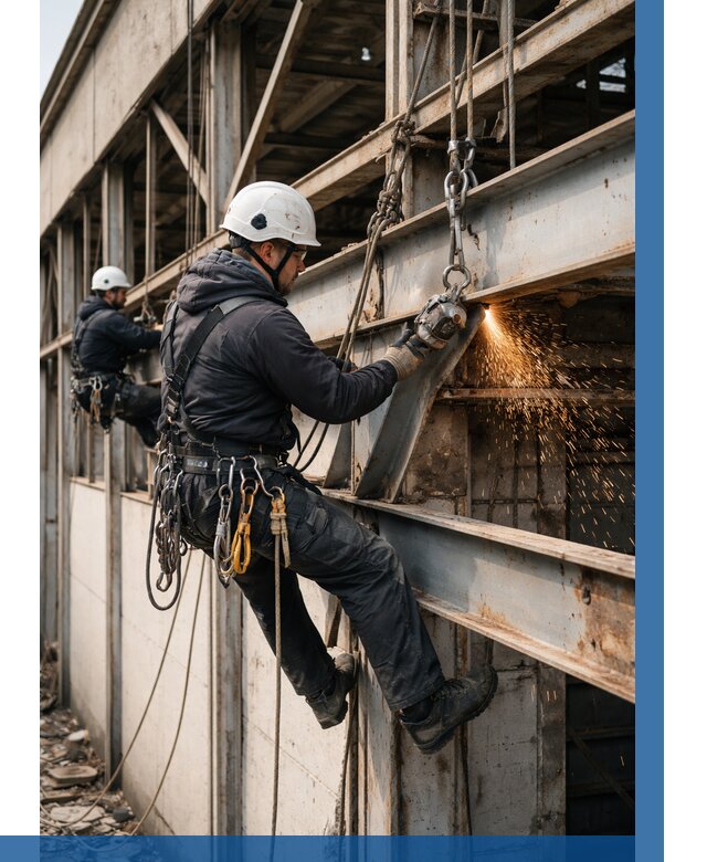 Демонтаж металлоконструкций на высоте в Химках от 6739р. |ВЫСОТНИК-Хмк