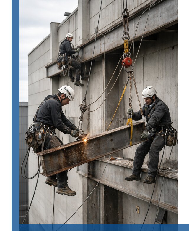 Демонтаж металлоконструкций на высоте в Химках под ключ