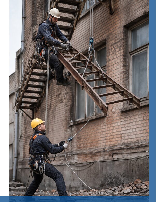 Демонтаж пожарной лестницы в Химках от 12440 р. | ВЫСОТНИК-Хмк