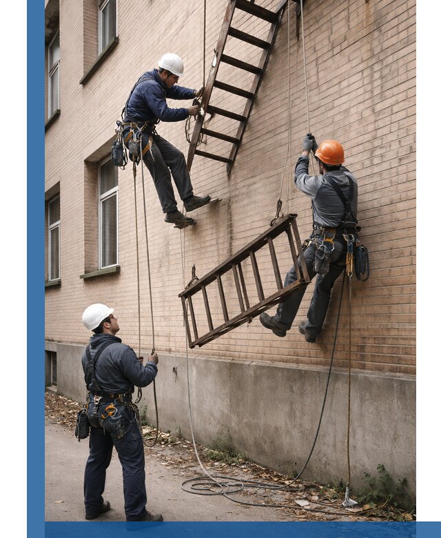 Демонтаж пожарной лестницы в Химках быстро и безопасно