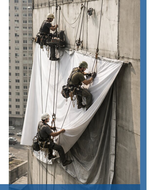 Замена баннерного полотна в Химках от 6739 р. | ВЫСОТНИК-Хмк—заказать