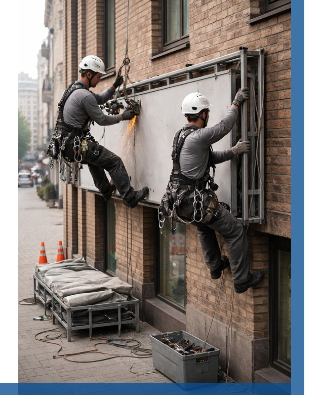 Демонтаж рекламной вывески в Химках от 6739 р. | ВЫСОТНИК-Хмк