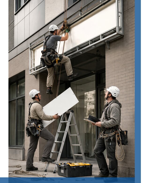 Монтаж светового короба в Химках от 6739 р. | ВЫСОТНИК-Хмк