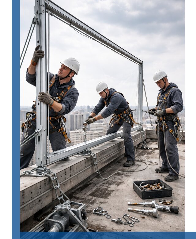 Монтаж крышных рекламных конструкций под ключ в Химках