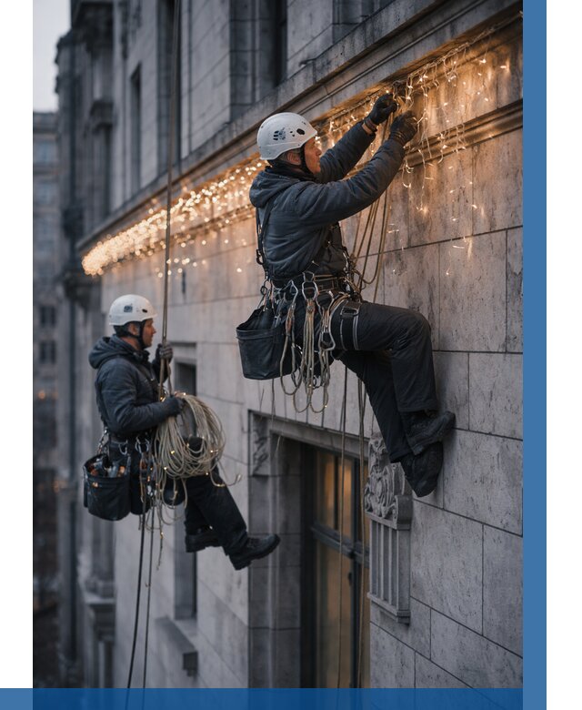 Монтаж новогодней иллюминации в Химках от 8812 р. | ВЫСОТНИК-Хмк