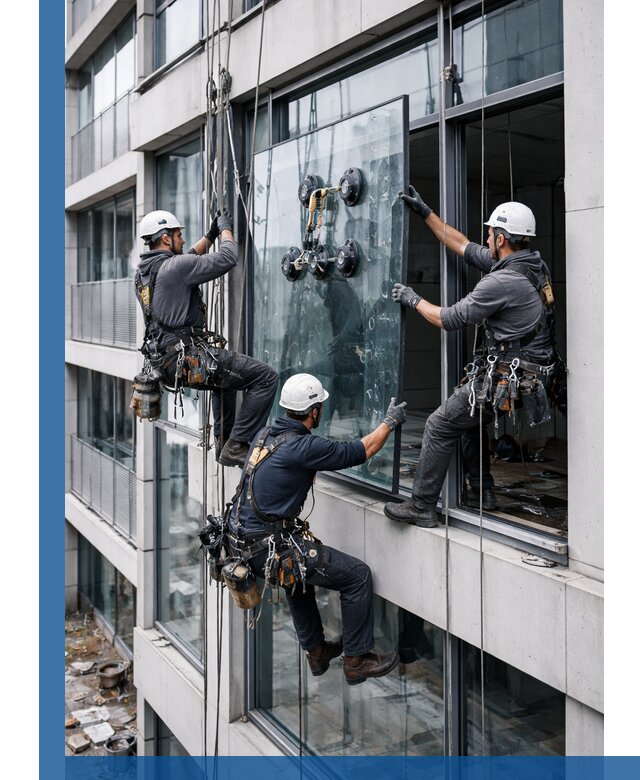 Фасадное остекление и монтаж витражей зданий в Химках под ключ