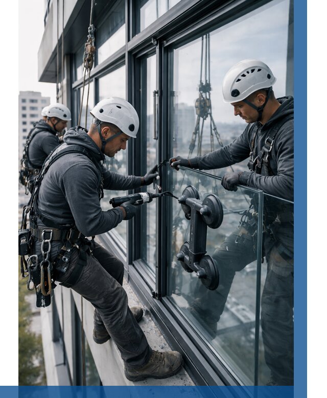 Витражное остекление зданий в Химках от 3628 р. | ВЫСОТНИК-Хмк