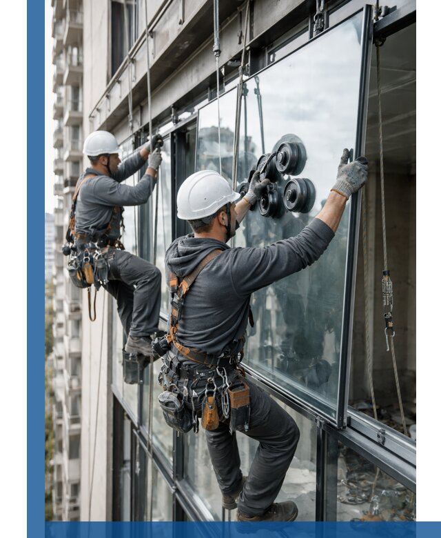 Витражное остекление фасадов и лоджий в Химках под ключ