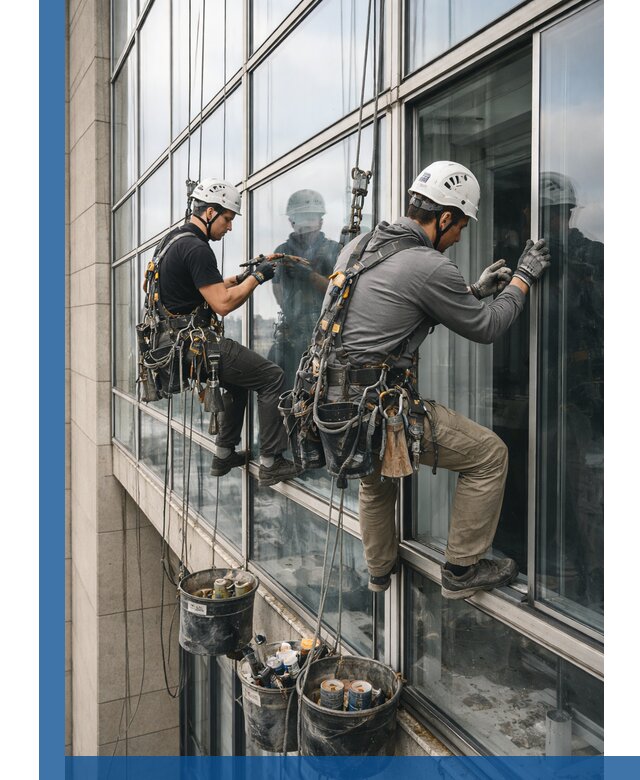 Ремонт витражных конструкций и фасадного остекления в Химках