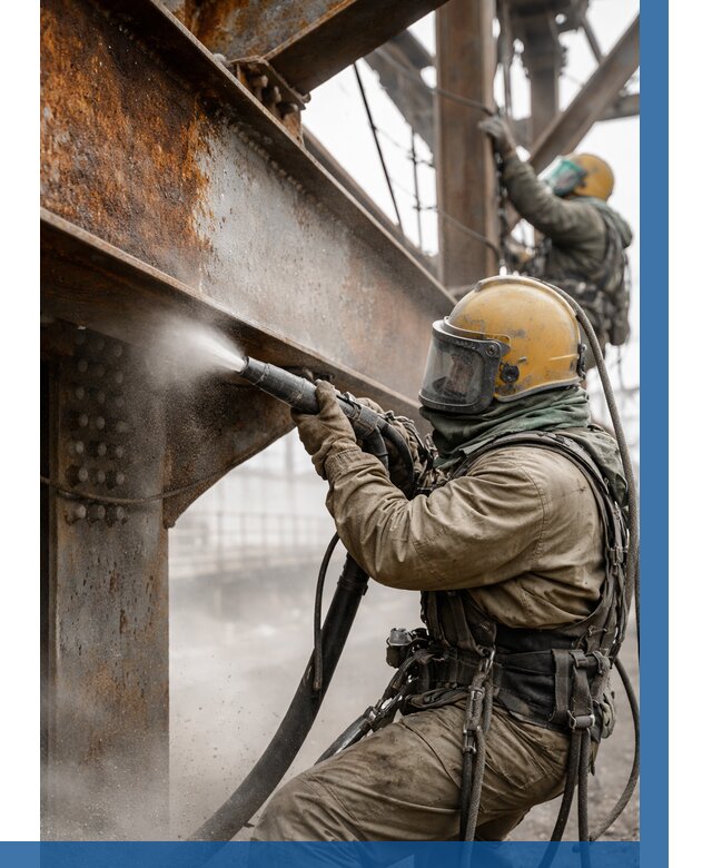 Пескоструйная очистка металлоконструкций в Химках по 622 р. ВЫСОТНИК-Хмк