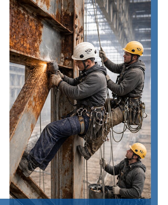 Зачистка металла от ржавчины в Химках от 363 р. | ВЫСОТНИК-Хмк