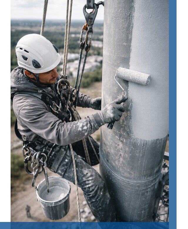 Покраска мачт связи под ключ в Химках от 881 р. | ВЫСОТНИК-Хмк