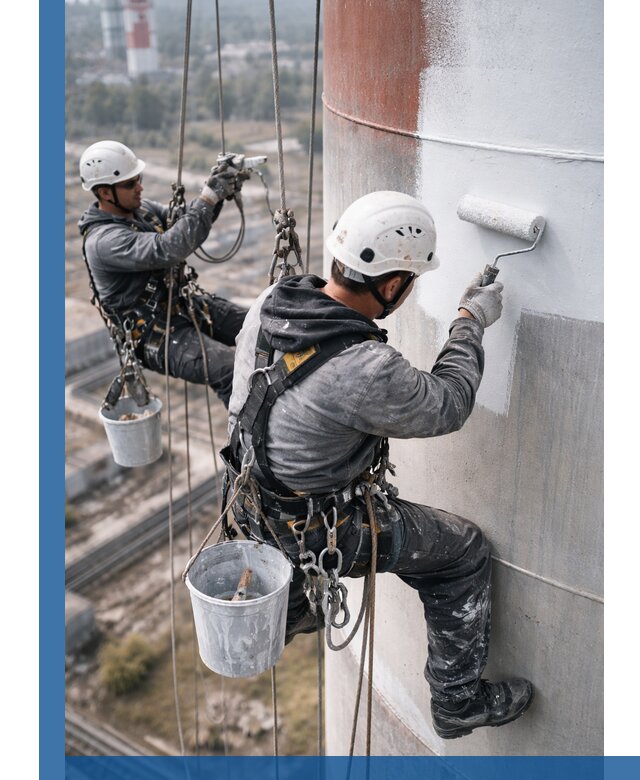 Покраска дымовых труб в Химках: антикоррозийная защита и восстановление