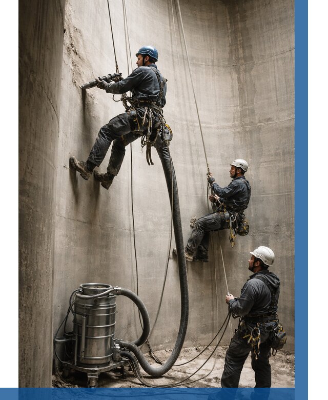 Зачистка силосов в Химках от 4665 р. Договор и смета ВЫСОТНИК-Хмк