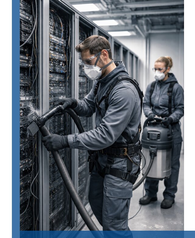 Обеспыливание серверной комнаты в Химках, профессиональная очистка