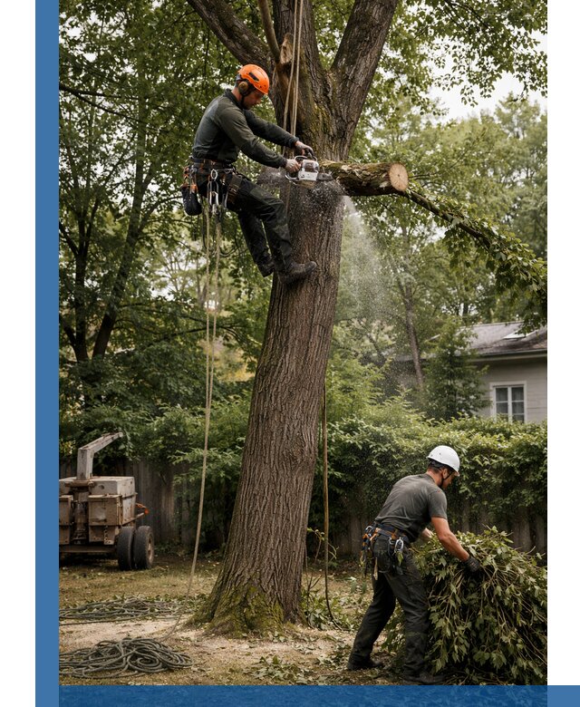 Кронирование деревьев в Химках, безопасная высотная обрезка