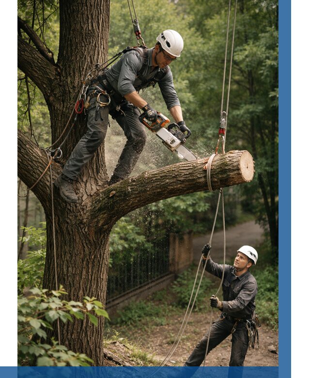Спил деревьев альпинистами в Химках от 8294 р. | ВЫСОТНИК-Хмк