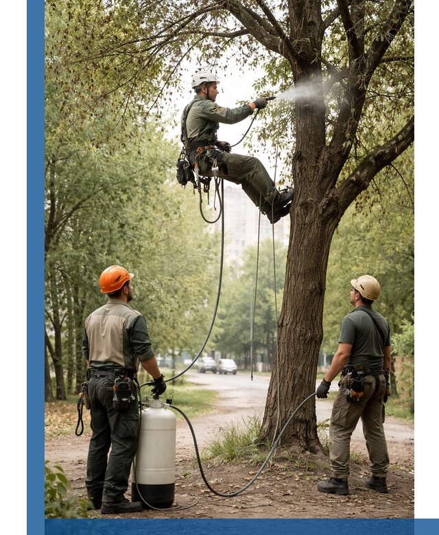 Обработка деревьев от вредителей в Химках профессиональная защита